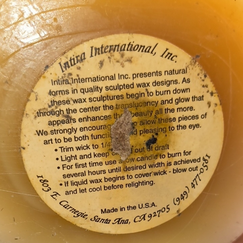 Handcarved Handmade Animal Inprints Candle - Picture 8 of 8